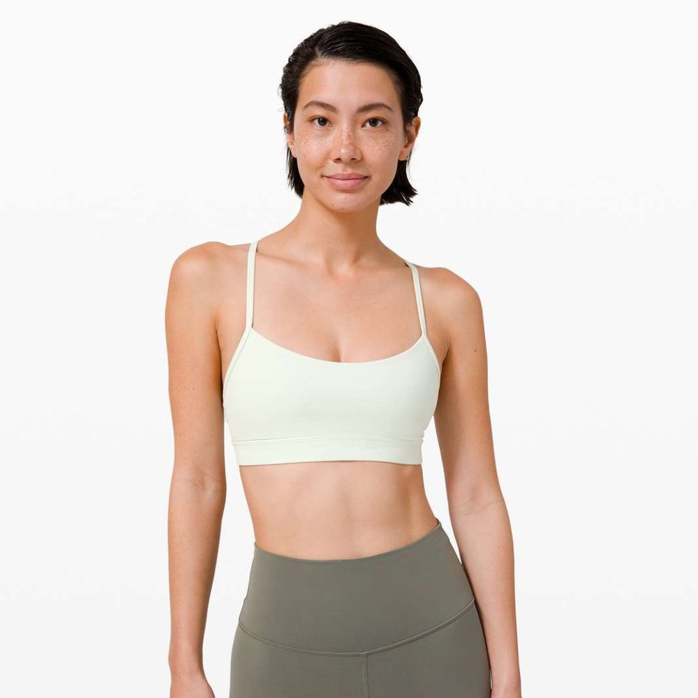 lululemon Flow Y Bra Nulu in Springtime